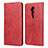 Coque Portefeuille Livre Cuir Etui Clapet T06 pour OnePlus 7T Pro Rouge