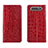 Coque Portefeuille Livre Cuir Etui Clapet T06 pour Samsung Galaxy A90 4G Rouge