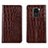 Coque Portefeuille Livre Cuir Etui Clapet T06 pour Xiaomi Redmi Note 9 Marron