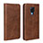 Coque Portefeuille Livre Cuir Etui Clapet T07 pour Huawei Mate 20 X 5G Marron