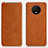 Coque Portefeuille Livre Cuir Etui Clapet T07 pour OnePlus 7T Orange