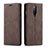 Coque Portefeuille Livre Cuir Etui Clapet T07 pour OnePlus 8 Marron