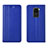 Coque Portefeuille Livre Cuir Etui Clapet T07 pour Xiaomi Redmi Note 9 Bleu