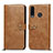 Coque Portefeuille Livre Cuir Etui Clapet T08 pour Huawei P30 Lite New Edition Orange