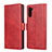 Coque Portefeuille Livre Cuir Etui Clapet T08 pour Samsung Galaxy Note 10 5G Rouge