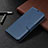 Coque Portefeuille Livre Cuir Etui Clapet T08 pour Samsung Galaxy Note 20 5G Bleu