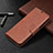 Coque Portefeuille Livre Cuir Etui Clapet T08 pour Samsung Galaxy Note 20 5G Marron