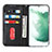 Coque Portefeuille Livre Cuir Etui Clapet T08D pour Samsung Galaxy S22 Plus 5G Petit
