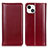 Coque Portefeuille Livre Cuir Etui Clapet T09 pour Apple iPhone 15 Rouge