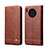 Coque Portefeuille Livre Cuir Etui Clapet T09 pour Huawei Mate 30E Pro 5G Marron