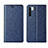 Coque Portefeuille Livre Cuir Etui Clapet T09 pour Oppo A91 Bleu