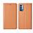 Coque Portefeuille Livre Cuir Etui Clapet T09 pour Oppo Reno4 5G Orange