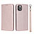 Coque Portefeuille Livre Cuir Etui Clapet T10 pour Apple iPhone 11 Pro Max Or Rose