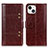 Coque Portefeuille Livre Cuir Etui Clapet T10 pour Apple iPhone 13 Marron