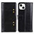 Coque Portefeuille Livre Cuir Etui Clapet T10 pour Apple iPhone 13 Mini Noir