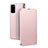 Coque Portefeuille Livre Cuir Etui Clapet T10 pour Huawei Honor View 30 5G Or Rose