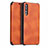 Coque Portefeuille Livre Cuir Etui Clapet T10 pour Huawei P20 Pro Orange