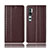 Coque Portefeuille Livre Cuir Etui Clapet T10 pour Xiaomi Mi Note 10 Marron