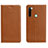 Coque Portefeuille Livre Cuir Etui Clapet T10 pour Xiaomi Redmi Note 8 (2021) Orange