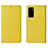 Coque Portefeuille Livre Cuir Etui Clapet T11 pour Huawei Honor View 30 5G Jaune