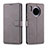 Coque Portefeuille Livre Cuir Etui Clapet T11 pour Huawei Mate 30 5G Gris