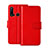 Coque Portefeuille Livre Cuir Etui Clapet T11 pour Huawei Nova 5i Rouge