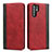 Coque Portefeuille Livre Cuir Etui Clapet T11 pour Huawei P30 Pro Rouge