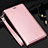 Coque Portefeuille Livre Cuir Etui Clapet T11 pour Samsung Galaxy Note 20 5G Or Rose