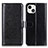 Coque Portefeuille Livre Cuir Etui Clapet T12 pour Apple iPhone 13 Noir