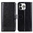 Coque Portefeuille Livre Cuir Etui Clapet T12 pour Apple iPhone 14 Pro Noir