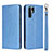 Coque Portefeuille Livre Cuir Etui Clapet T12 pour Huawei P30 Pro New Edition Bleu