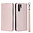 Coque Portefeuille Livre Cuir Etui Clapet T12 pour Huawei P30 Pro New Edition Or Rose