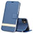 Coque Portefeuille Livre Cuir Etui Clapet T14 pour Apple iPhone 11 Bleu