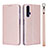 Coque Portefeuille Livre Cuir Etui Clapet T14 pour Huawei Honor 20 Or Rose