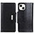 Coque Portefeuille Livre Cuir Etui Clapet T15 pour Apple iPhone 13 Noir