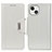 Coque Portefeuille Livre Cuir Etui Clapet T15 pour Apple iPhone 15 Blanc