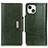 Coque Portefeuille Livre Cuir Etui Clapet T15 pour Apple iPhone 15 Vert