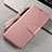 Coque Portefeuille Livre Cuir Etui Clapet T15 pour Xiaomi Mi Note 10 Or Rose