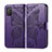 Coque Portefeuille Livre Cuir Etui Clapet T15 pour Xiaomi Poco M3 Violet