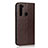 Coque Portefeuille Livre Cuir Etui Clapet T15 pour Xiaomi Redmi Note 8 (2021) Marron