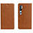 Coque Portefeuille Livre Cuir Etui Clapet T16 pour Xiaomi Mi Note 10 Pro Orange