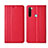 Coque Portefeuille Livre Cuir Etui Clapet T16 pour Xiaomi Redmi Note 8 Rouge