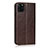 Coque Portefeuille Livre Cuir Etui Clapet T18 pour Apple iPhone 11 Pro Max Marron