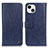 Coque Portefeuille Livre Cuir Etui Clapet T18 pour Apple iPhone 13 Bleu