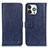 Coque Portefeuille Livre Cuir Etui Clapet T18 pour Apple iPhone 14 Pro Bleu