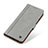 Coque Portefeuille Livre Cuir Etui Clapet T19 pour Apple iPhone 13 Mini Gris