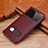 Coque Portefeuille Livre Cuir Etui Clapet T20 pour Apple iPhone 11 Pro Max Vin Rouge