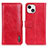 Coque Portefeuille Livre Cuir Etui Clapet T20 pour Apple iPhone 13 Rouge