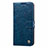 Coque Portefeuille Livre Cuir Etui Clapet T20 pour Huawei P40 Bleu