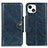 Coque Portefeuille Livre Cuir Etui Clapet T21 pour Apple iPhone 13 Bleu